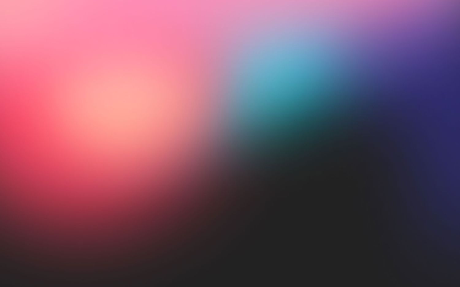 Pink, teal, purple and black gradient